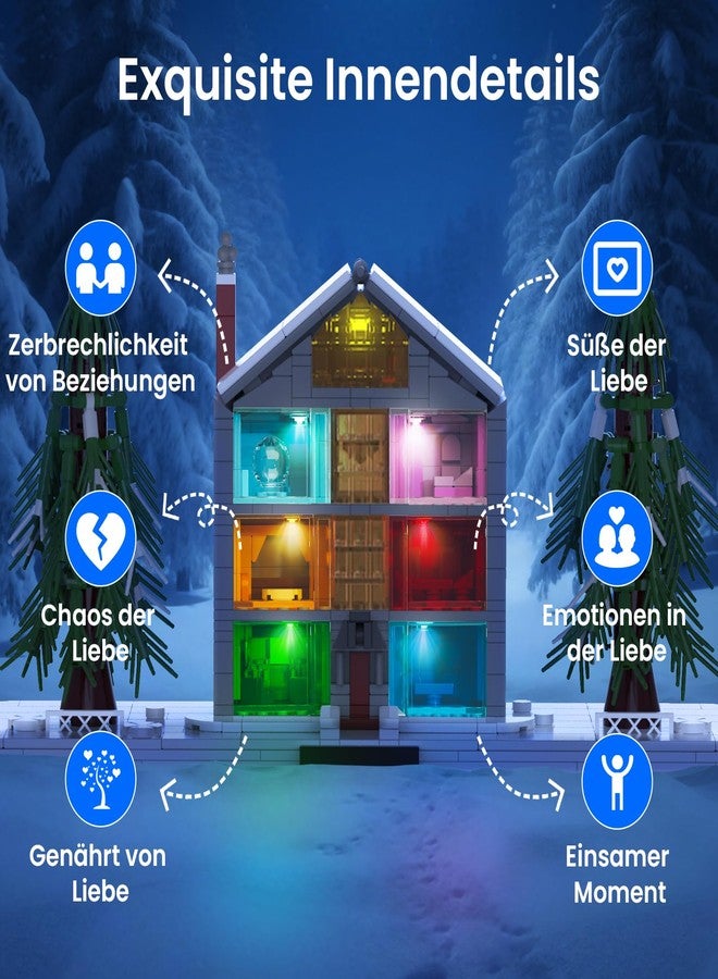 Sillbird Lover House Building Sets for Women & Girls, Buildable Model Kit with Led Light for Home Décor, Birthday Ideal Gift Toy for Adult, Girlfriend, Wife(990 Pieces) - Image 5